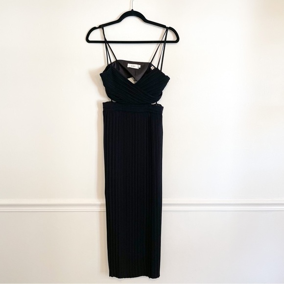 ALC Sienna Cutout Pleated Midi Dress XS - Picture 3 of 6